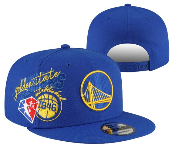Golden State Warriors Stitched Snapback 75th Anniversary Hats 050